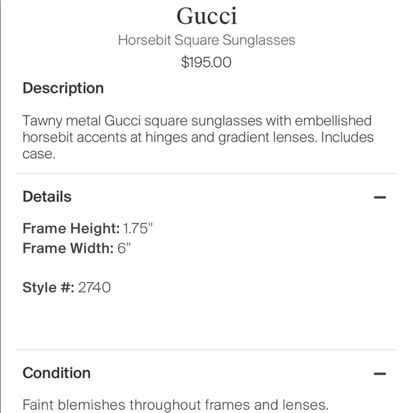 DONATED to Charity - Gucci Horsebit SquareGradient Sunglasses - Picture 8 of 8